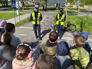 Edukacja w miasteczku ruchu drogowego w Stąporkowie