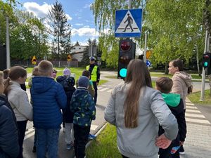 Edukacja w miasteczku ruchu drogowego w Stąporkowie