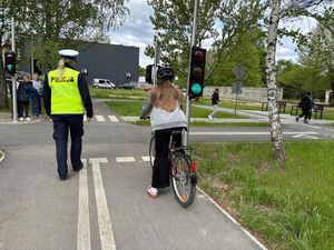 Edukacja w miasteczku ruchu drogowego w Stąporkowie