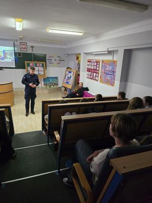 Spotkanie profilaktyczne z uczniami