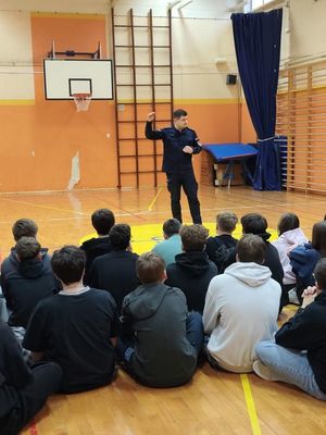 Spotkania profilaktyczne z uczniami