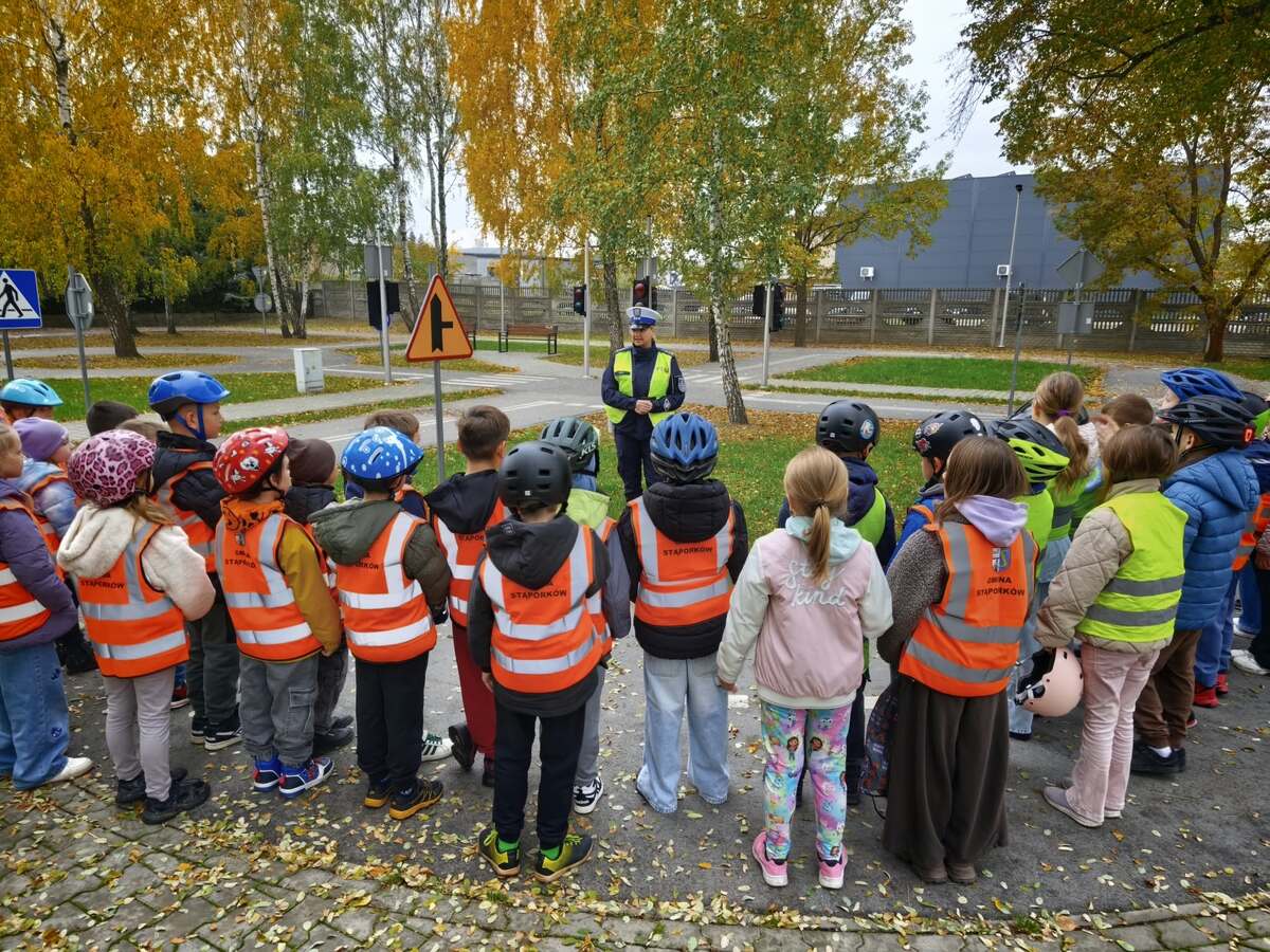 Edukacja dzieci z zasad ruchu drogowego w Stąporkowie